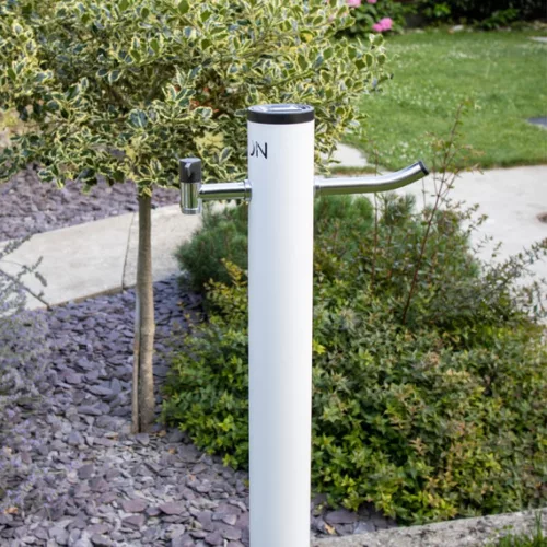 Colortap Kerti kút MOON - fehér színű, Solar led fénnyel
