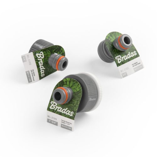 Bradas White Line WL-2185 kuplung adapter, 3/4" külső menettel