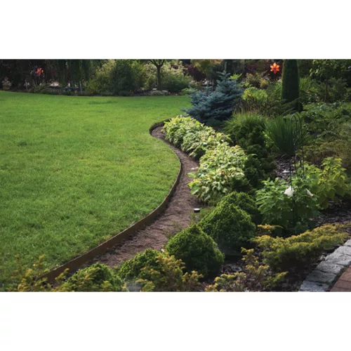 Easy Border BARNA gyepszegély szett (4,0cm*10m barna szegély + 20db leszúró tüske)