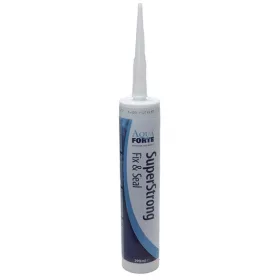   AquaForte Super Strong Fix&Seal ragasztó és tömítő, átlátszó 290ml