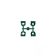 Hunter Rotoros fúvóka készlet PGP Ultra / I-20 nagy vízhozamú 4db fúvóka zöld