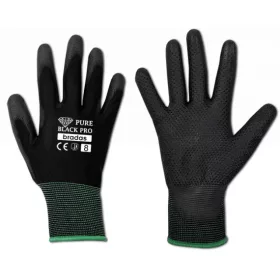 Kesztyű RWPBCP8 PURE BLACK PRO polyuretan 8"