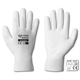 Kesztyű RWPWH7 PURE WHITE polyuretán 7"