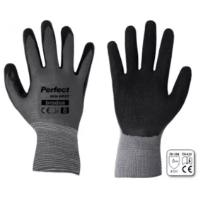 Kesztyű RWPGGY9 PERFECT GRIP GRAY latex 9"