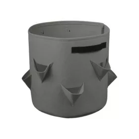 Termesztőzsák szamócához, szürke, 400 g/m2, 35xO35cm