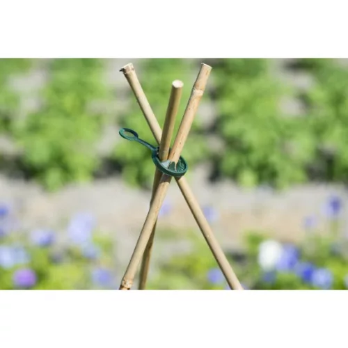 Rögzítő bármilyen növénytámaszhoz, zöld, kerek 3,5cmx11mm, 10db-os szett
