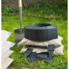 Gyepszegély szett fekete 9cmx15m vastagság 4,5mm +15db leszúró tüske