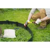 Gyepszegély szett fekete 9cmx15m vastagság 4,5mm +15db leszúró tüske
