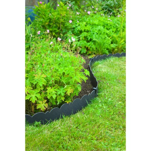 Nature dekoratív ágyásszegély fekete 3mm vastag 13cm x 12m