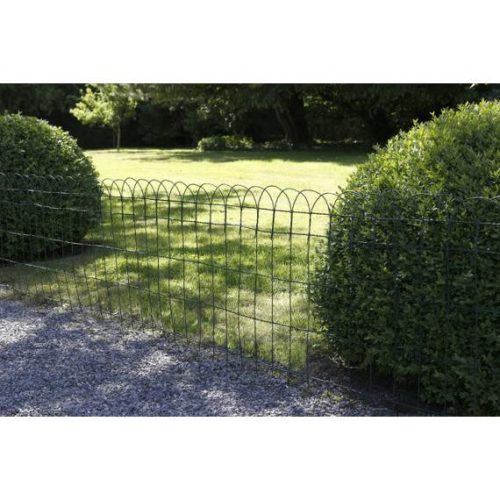 Metalex párizsi drótkerítés, műanyag, zöld, félmerev, 40 cm x 10 m