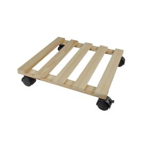 Görgős virágtalp fából 8x35x35cm