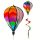 Madárriasztó ballon színes, szivárványos