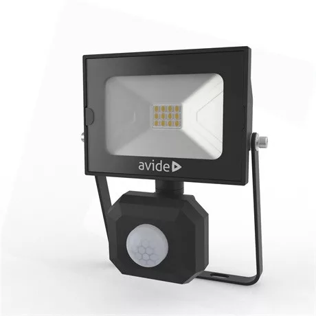 Avide Led Reflektor Slim Smd 10W Nw 4000K Mozgásérzékelős Abssflnw-10W-Pir