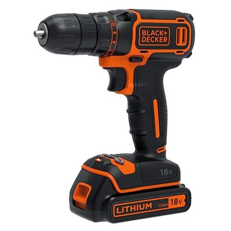 Black And Decker Akkus Fúró-Csavarózó Kofferben Bdcdc18K-Qw