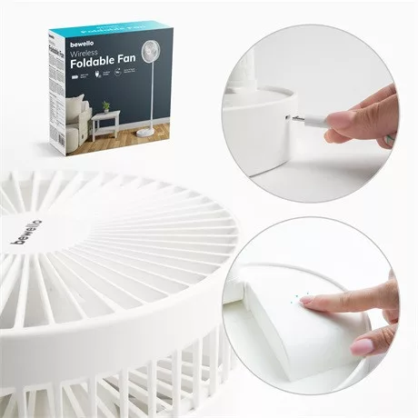 Bewello Összecsukható Ventilátor Akkumulátoros, Teleszkópos Bw2052