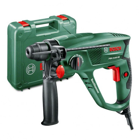 Bosch Pbh 2100 Re Fúrókalapács + Tartozékkészlet Kofferben 06033A9302