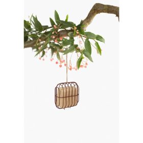 DEX drót madáretető barna négyzet 7,5x 19,5x19,5