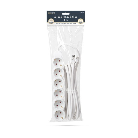 Delight ELOSZTÓ 6-OS 3x1.5MM - 5.0M 20212