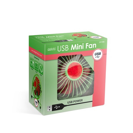Delight Usb Mini Ventilátor Görögdinnye 13,5 Cm 51110C