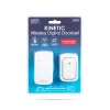 Delight DIGITÁLIS ELEM- ÉS VEZETÉK NÉLKÜLI CSENGŐ - KINETIC - FEHÉR 55345WH