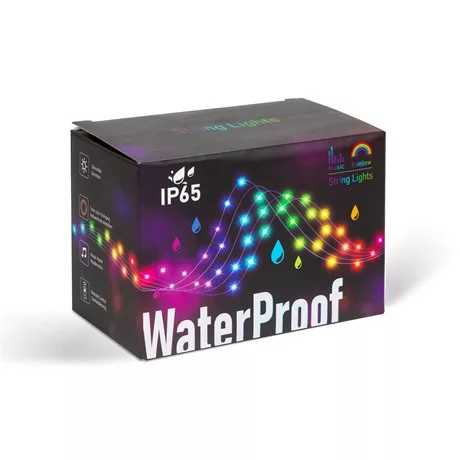 Delight SMART KÜLTÉRI FÉNYFÜZÉR  66 DB RGBIC LED, 10 M, BLUETOOTH 58386