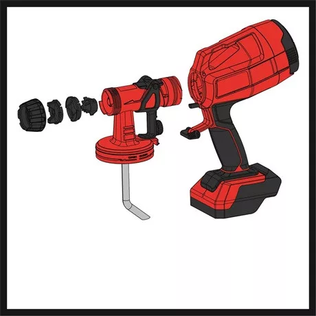 Einhell AKKUS FESTÉKSZÓRÓ PISZTOLY TC-SY 18/60 LI - SOLO