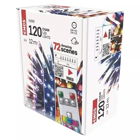 Emos LEDES KÜLTÉRI FÉNYFÜZÉR TÁVIRÁNYÍTÓVAL D4AA03