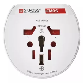  Emos UTAZÓADAPTER EURÓPÁBA LÁTOGATÓ KÜLFÖLDIEKNEK P0055N