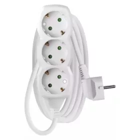   Emos HOSSZABBÍTÓ 2 M / 3 ALJZAT / FEHÉR / PVC / 1 MM2 P0322