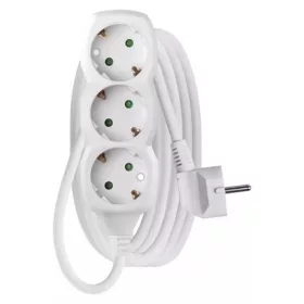   Emos HOSSZABBÍTÓ 3 M / 3 ALJZAT / FEHÉR / PVC / 1,5 MM2 P0323R