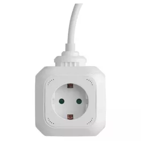   Emos HOSSZABBÍTÓ - KOCKA 1,9 M / 4 ALJZAT / USB / 1,5 MM2 P04219GU