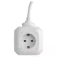 Emos HOSSZABBÍTÓ - KOCKA 1,9 M / 4 ALJZAT / USB / 1,5 MM2 P04219GU