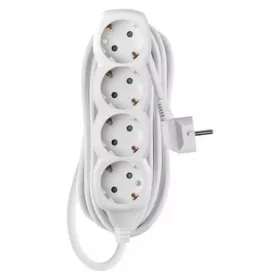   Emos HOSSZABBÍTÓ 5 M / 4 ALJZAT / FEHÉR / PVC / 1,5 MM2 P0425R