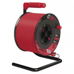  Emos KÁBELDOB 50 M / 4 ALJZAT / PIROS / PVC / 230 V / 1,5 MM2 P092501
