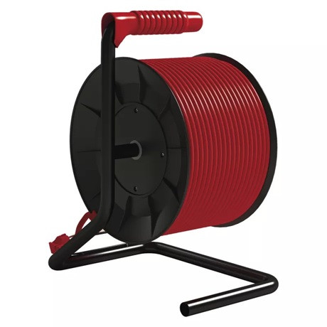 Emos KÁBELDOB 50 M / 4 ALJZAT / PIROS / PVC / 230 V / 1,5 MM2 P092501