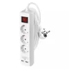 Emos HOSSZABBÍTÓ 2 M / 3 ALJZAT / KAPCSOLÓS / USB / 1,5 MM2 P1322RU