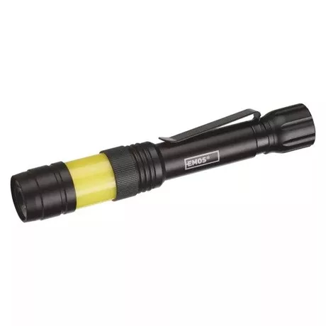 Emos COB LED FÉM ZSEBLÁMPA, 2XAAA P3112