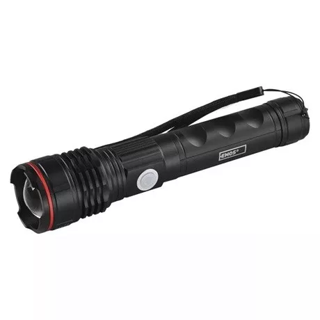 Emos LED TÖLTHETŐ FÉM ZSEBLÁMPA, 600 LM P3116