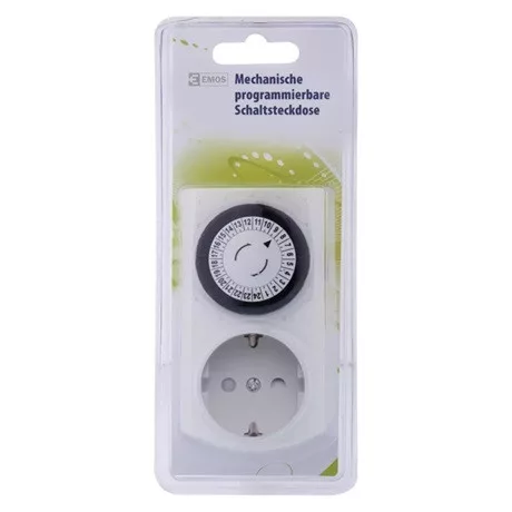 Emos IDŐKAPCSOLÓ MECHANIKUS 15D-3A IP20 SCHUKO P5523