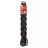 Emos HOSSZABBÍTÓ 1,5 M / 5 ALJZAT / KAPCSOLÓS / 1,5 MM2 PC1521R