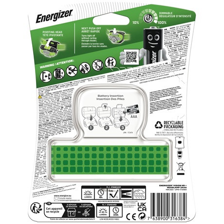 Energizer FEJLÁMPA VISION HD+