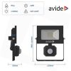 Avide Led Reflektor Mozgásérkézelős Abssflnw-20W-Pir