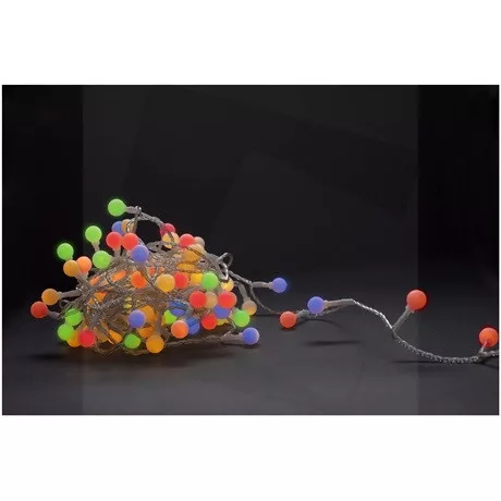 Entac KARÁCSONYI FÜZÉR IP44 120 LED GÖMB ECL-PPB-120MC