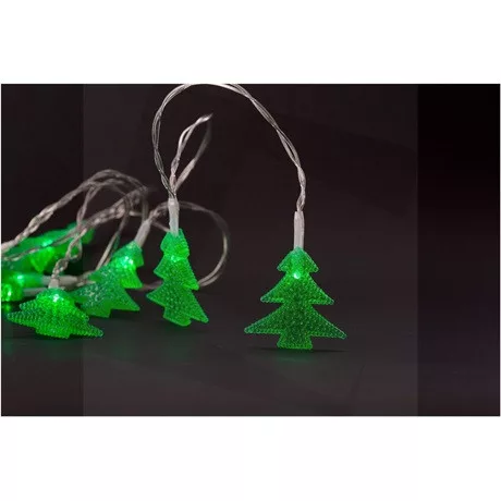 Entac Karácsonyi Füzér Pvc Zöld Fenyőfa 10 Led Ecl-Pvcgt-10