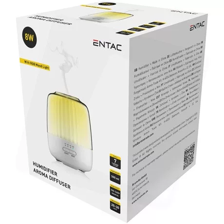 Entac Entac Aromaterápiás Párásító Rgb Hangulatvilágítással Ehel-300Ml-8W