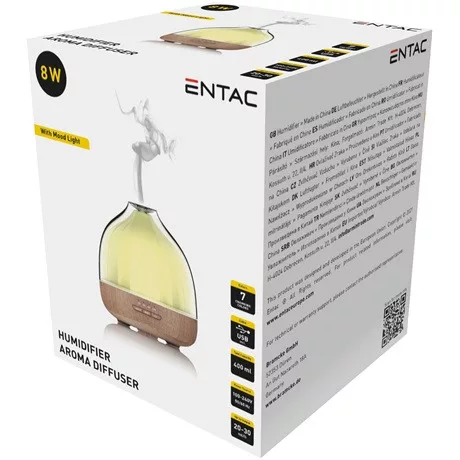 Entac Entac Aromaterápiás Párásító Fa Mintázat Ehel-400Ml-8W-W