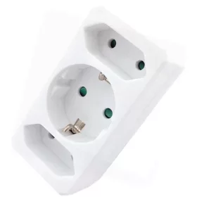   Entac HÁLÓZATI ADAPTER 3 ALJZAT (1 FÖLDELT, 2 EURO) EPAG-1EE2E