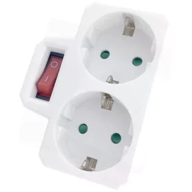   Entac HÁLÓZATI ADAPTER 2 ALJZAT (2 FÖLDELT) KAPCSOLÓVAL EPAG-2EE-SW
