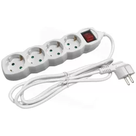   Entac ELOSZTÓ 4 FOGLALAT KAPCSOLÓVAL 1,5M 3G1,5 ESE1.5G4-1.5-SW