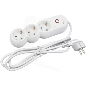   Entac DESIGN ELOSZTÓ 3 FOGLALAT KAPCSOLÓVAL 5M 3G1,5 ESERS1.5G3-5-SW